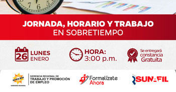 Capacitación online  "Jornada de trabajo, horario de trabajo y trabajo en sobretiempo"