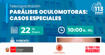 Capacitación online "Parálisis oculomotoras: Casos especiales" del Instituto Nacional de Ciencias Neurológicas