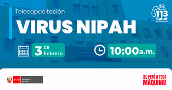  Capacitación online "Virus NIPAH" del MINSA