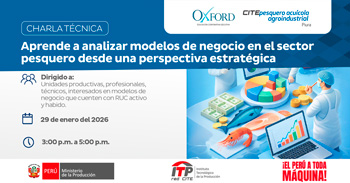 Charla online "Análisis estratégico de modelos de negocio en el sector pesquero"