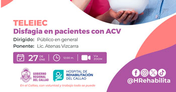  Charla online "Disfagia en pacientes con ACV" Hospital de Rehabilitación del Callao