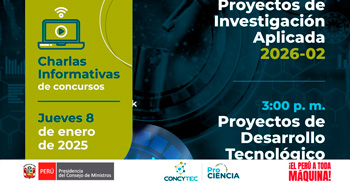  Charla online gratis "Proyectos de Investigación Aplicada y Proyectos de Desarrollo Tecnológico"
