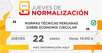  Charla online "Normas Técnicas Peruanas sobre economía circular" del Inacal