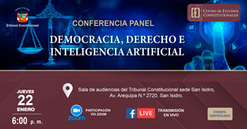  Conferencia online  "Democracia, derecho e inteligencia artificial" del CEC