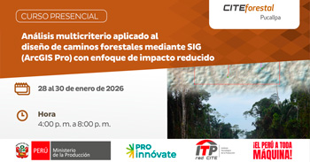   Curso presencial gratis "Análisis multicriterio para el diseño de caminos forestales con SIG"  