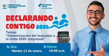  Curso online "Determinación del Impuesto a la renta 2025: empresas" de la GRTPE - La Libertad