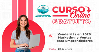  Curso online gratis "Vende Más en 2026: Marketing y Ventas para Emprendedores" 
