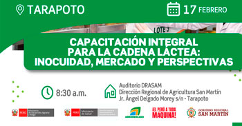  Capacitación presencial "Para la cadena láctea: inocuidad, mercado y perspectivas" de Agromercado