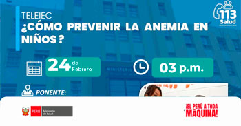  Capacitación online "¿Cómo prevenir la anemia en niños?" del MINSA