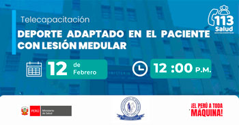  Capacitación online Deporte adaptado en el paciente con lesión medular del Instituto Nacional de Rehabilitación