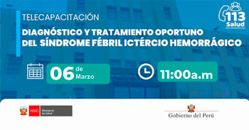  Capacitación online "Diagnóstico tratamiento oportuno del síndrome fébril ictérico hemorrágico" 