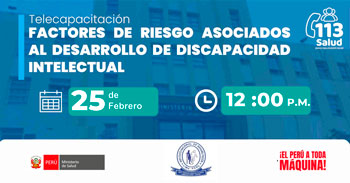  Capacitación online "Factores de riesgo asociados al desarrollo de discapacidad intelectual" 