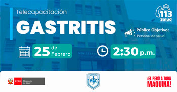  Capacitación online "Gastritis" del Hospital de Barranca