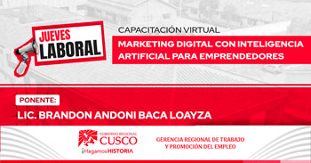  Capacitación online gratis "Marketing Digital con Inteligencia Artificial para Emprendedores" 