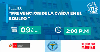  Capacitación online gratis "Prevención de la caída en el adulto"  del Hospital de Supe - LERD