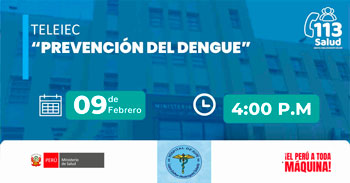  Capacitación online gratis "Prevención del dengue"  del Hospital de Supe - LERD