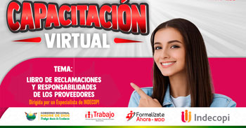  Capacitación online "Libro de reclamaciones y responsabilidades de los proveedores" 