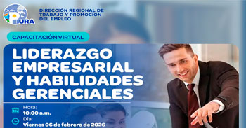  Capacitación online "Liderazgo empresarial y habilidades gerenciales" de la DRTPE Piura