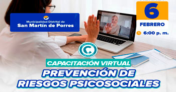  Capacitación online  "Prevención de riesgos psicosociales" de la Municipalidad San Martin de Porres