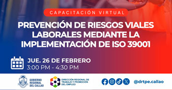  Capacitación online "Prevención de riesgos viales laborales mediante la implementación de ISO 39001" 