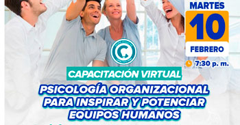  Capacitación online  "Psicología Organizacional" de la Municipalidad San Martin de Porres