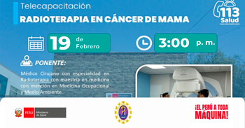  Capacitación online "Radioterapia en cáncer de mama" del Hospital Regional de Ica  