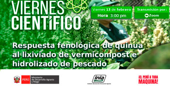  Capacitación online "Respuesta fenológica de quinua al lixiviado de vermicompost e hidrolizado de pescado" 