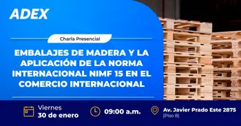  Charla presencial Embalajes de madera y la aplicación de la forma Internacional NIMF en el comercio internacional