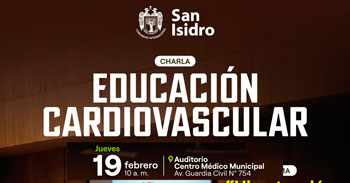  Charla presencial gratis "Educación Cardiovascular" de la Municipalidad de San Isidro