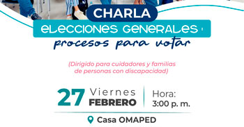  Charla presencial gratis "Elecciones generales: Procesos para votar" de la Municipalidad de Magdalena del Mar