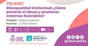  Charla online "Discapacidad intelectual: ¿Cómo prevenir el abuso y promover entornos favorables?" 