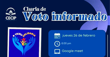  Charla online “Voto Informado EG 2026” del CECIP