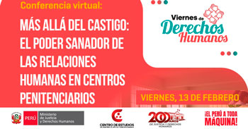 Conferencia online "Más allá del castigo: poder sanador de las relaciones humanas en centros penitenciarios"
