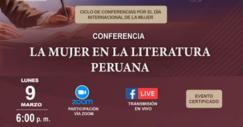  Conferencia online  "La mujer en la literatura peruana" del CEC