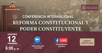  Conferencia online  "Reforma constitucional y poder constituyente" del CEC