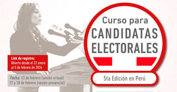  Curso "Candidatas Electorales 5ª Edición en Perú" del JNE