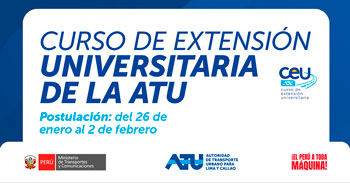 ATU CEU 2026 - Curso de Extensión Universitaria de la ATU