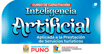  Curso presencial "Inteligencia artificial para servicios turísticos" de la Municipalidad de Puno