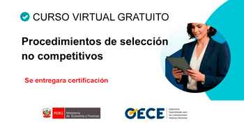  Curso online gratis con certificado "Procedimientos de selección no competitivos" del OECE