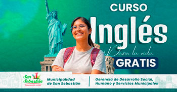  Curso gratis con certificado "Inglés Para la Vida" de la Municipalidad de San Sebastián