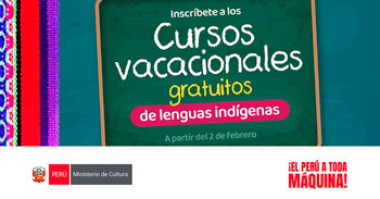  Cursos gratis "Lenguas indígenas u originarias" del Ministerio de Cultura