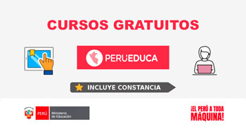 Cursos online gratis del Ministerio de Educación - PerúEduca