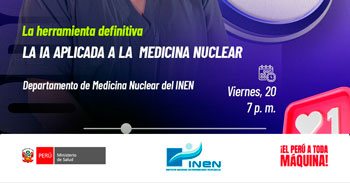  Evento online gratis "La IA aplicada a la medicina nuclear" del INEN