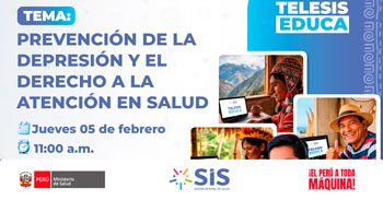  Evento online: "Prevención de la depresión y el derecho a la atención en salud" del Seguro Integral de Salud