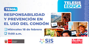  Evento online: "Responsabilidad y prevención en el uso del condón" del Seguro Integral de Salud