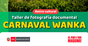 Taller presencial de fotografía documental Carnaval Wanka del Ministerio de Cultura Dirección de Junín