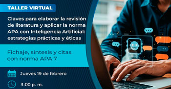  Taller online Claves para elaborar la revisión de literatura y aplicar la norma APA con Inteligencia Artificial