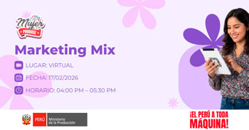 Taller online "Marketing mix como estrategia clave para tu MYPE" de Produce