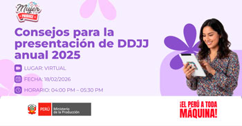  Taller online "Tips para la presentación de Declaración Jurada 2025" de Produce