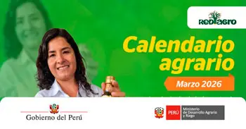  Calendario de eventos agrarios de capacitación y asistencia técnica del MIDAGRI